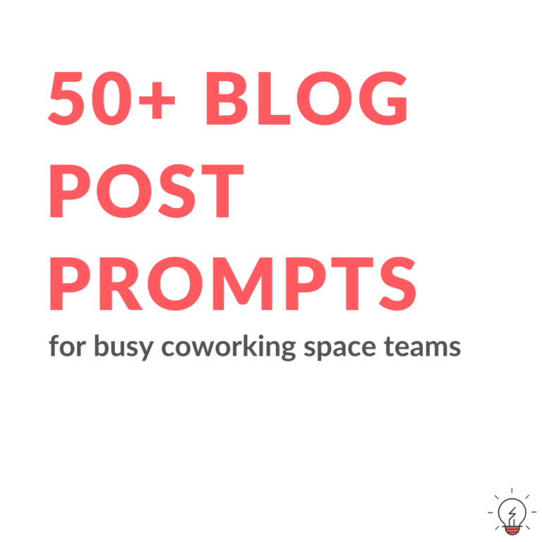 Cheatsheet: 50+ Blog Post Prompts for Coworking Space Teams - Cat