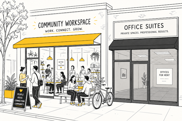 advantages community-focused coworking